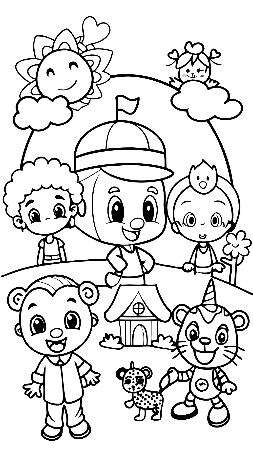 coloring book cocomelon coloring pages